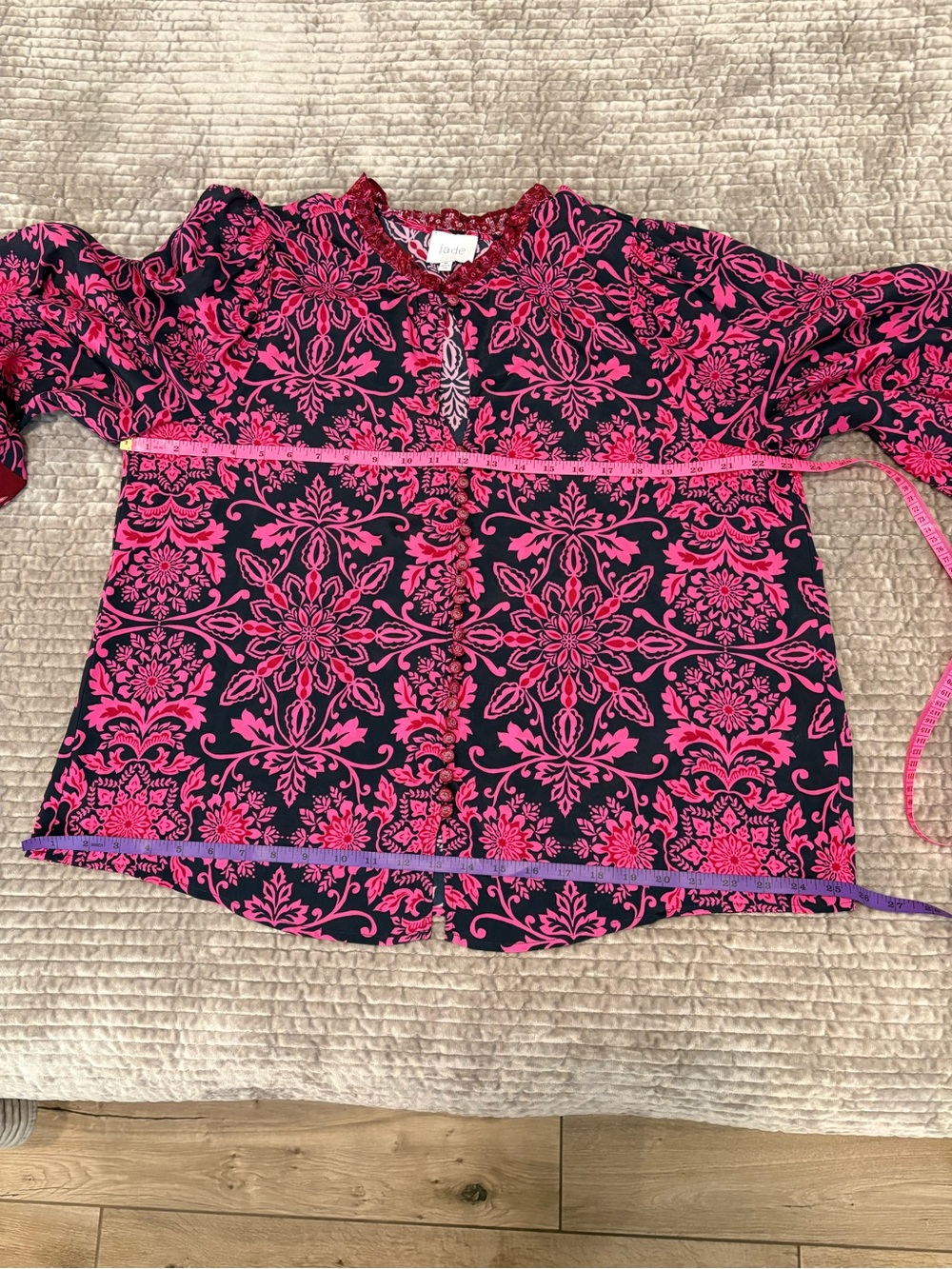JOHNNY WAS (JADE) STEFFIE BLOUSE, XL - Picture 8 of 12